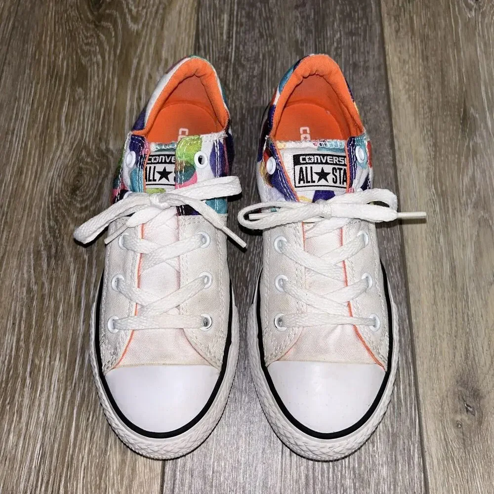 Converse CTAS Madison OX 656084F White Orange Kids Junior Youth US Size 2